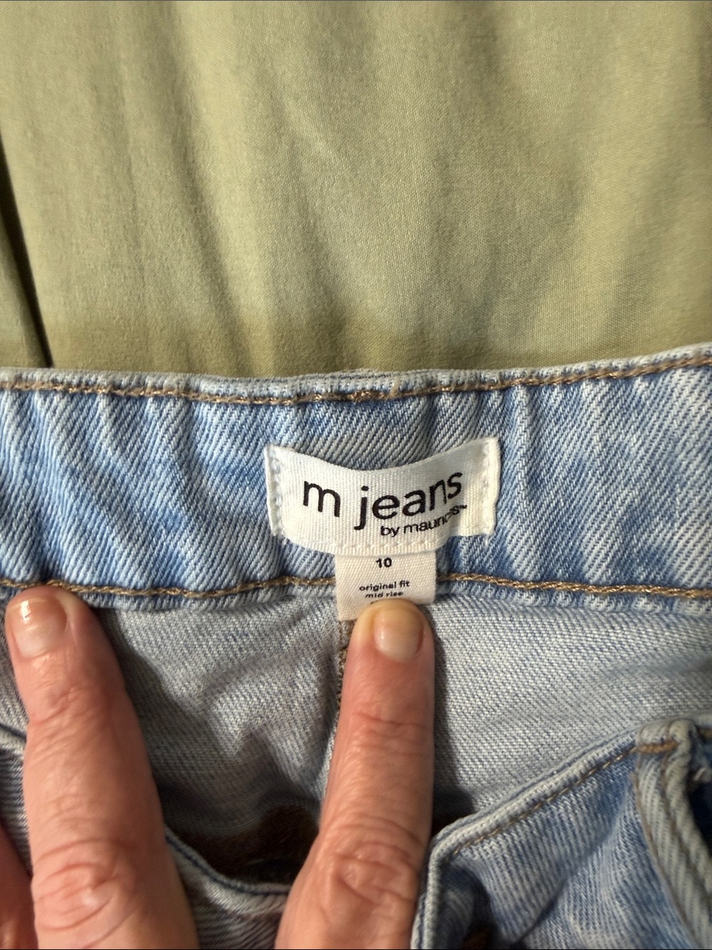 Maurices Light Blue Distressed Denim Shorts - Picture 2 of 3